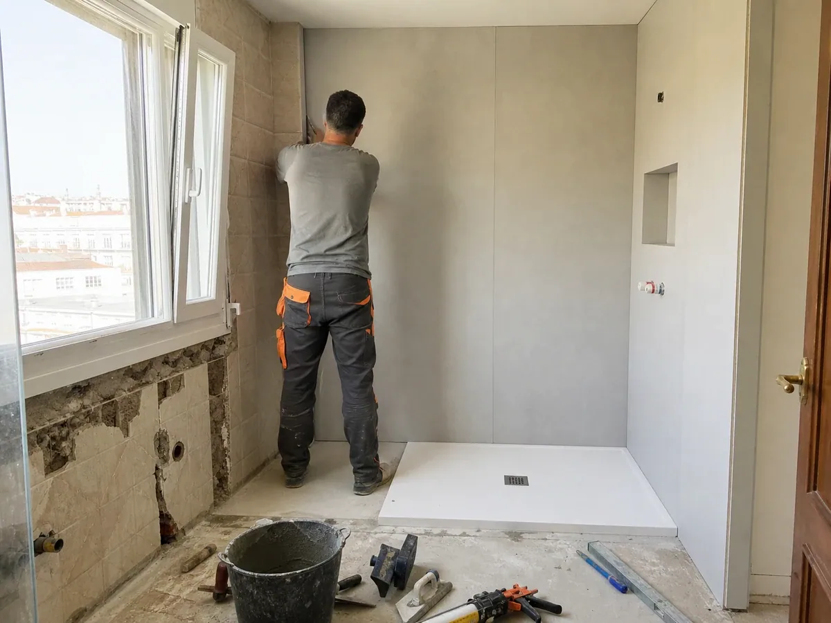 Cambio de bañera por ducha en A Coruña: obra de nuestro equipo